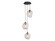 Sonoma Ave. Three Light Pendant in Dark Bronze (192|HF8143-DBZ-CL)