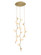 Hampton LED Pendant in Brushed Brass w/White Glass (192|HF4824-WHT)