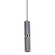 Cicada LED Pendant in Knurled Light Grey With Brass (192|HF1077-BLG)