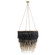 Lizzy Five Light Chandelier in Black, White and Gray (314|85024)