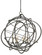 Genesis Six Light Chandelier in Black Iron (142|9488)