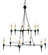 Danielli Black Chandelier 12 Light Chandelier in French Black (142|9157)