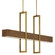 Tonbridge Chestnut Linear Chandelier LED Linear Chandelier in Chestnut/Brass (142|9000-0929)