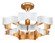 Grand Lotus One Light Chandelier in Sugar White/Contemporary Gold Leaf (142|9000-0856)