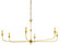 Nottaway Collection Six Light Chandelier in Contemporary Gold Leaf (142|9000-0370)