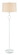 Germaine One Light Floor Lamp in White (142|8000-0092)