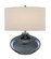 Lucent Blue Table Lamp One Light Table Lamp in Blue Plated/Polished Nickel (142|6000-0645)