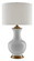 Lilou Collection One Light Table Lamp in White/Antique Brass (142|6000-0020) Lilou Collection One Light Table Lamp in White/Antique Brass (142|6000-0020)