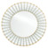 Calais Round Mirror Mirror in Gold Leaf/Mirror (142|1000-0034)