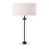 Sasha Two Light Table Lamp in Matte Black/White Linen (452|TL567218MBWL)