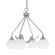 Odyssey Three Light Chandelier in Brushed Nickel (200|2604-BN-4101)