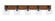 Oxbridge Five Light Bathroom Lighting in Matte Black & Painted Wood-look (200|1775-MBWG-4810)