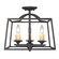 Athena NB Three Light Semi-Flush Mount in Natural Black (62|3072-SF NB)