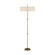 Caldwell Two Light Floor Lamp in Antique Brass/Clear (142|8000-0123)