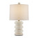Girault White Table Lamp One Light Table Lamp in Beige/Antique Brass (142|6000-0836)