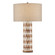 Tia One Light Table Lamp in White/Natural/Antique Brass (142|6000-0824)
