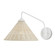 Basket One Light Wall Sconce in White/Bleached Natural (142|5000-0219)