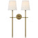 Bryant Two Light Wall Sconce in Hand-Rubbed Antique Brass (268|TOB 2025HAB-L)