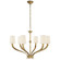 Ruhlmann Six Light Chandelier in Antique-Burnished Brass (268|CHC 2462AB-L)