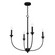 Southcrest Four Light Chandelier in Matte Black (47|19636)