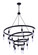 Tranquil 18 Light Chandelier in Flat Black (46|55418-FB)