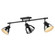 Duncan Three Light Semi-Flush Mount in Matte Black (62|3602-3SF BLK-CH)