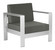 Cosmopolitan Arm Chair in Dark Gray, Silver (339|703985)