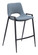 Desi Counter Chair (Set of 2) in Gray, Black (339|109539)