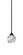 Paramount One Light Mini Pendant in Matte Black (200|3401-MB-4109)