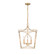 Tracy Four Light Pendant in Painted Modern Gold (59|4002-PMG)
