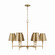 Whitney Six Light Chandelier in Aged Brass (65|449761AD-707)