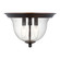 Belton Three Light Ceiling Flush Mount in Bronze (1|7514503-710)