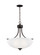 Geary Three Light Pendant in Bronze (1|6616503EN3-710)