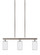 Oslo Three Light Island Pendant in Brushed Nickel (1|66160EN3-962)