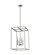 Moffet Street Four Light Hall / Foyer Pendant in Brushed Nickel (1|5134504-962)