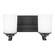 Kemal Two Light Wall / Bath in Midnight Black (1|4430702-112)