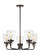 Belton Five Light Chandelier in Bronze (1|3214505-710)