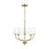 Windom Five Light Chandelier in Satin Brass (1|3102805EN3-848)