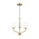 Windom Three Light Chandelier in Satin Brass (1|3102803-848)