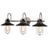 Galena Three Light Vanity in Matte Black/Satin Nickel (63|W0403)