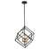 Rad Four Light Pendant in Black/Natural Brass (63|P0372)