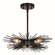 Nikko Four Light Semi-Flush Mount in Matte Black (63|C0259)