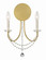 Delilah Two Light Wall Sconce in Aged Brass (60|DEL-90802-AG)
