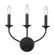 Arabella Three Light Wall Sconce in Matte Black (224|3500-3S-MB)