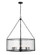Barrington Eight Light Chandelier in Matte Black (224|346P32-MB)