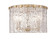 Glacier Three Light Flush Mount in Modern Gold (224|1943F12-MGLD)