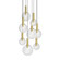 Bubbles Eight Light Pendant in Satin Brass (69|3768.38)