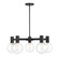 Wright Five Light Chandelier in Matte Black (51|1-3073-5-89)