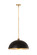 Landry One Light Pendant in Matte Black + Rubbed Brass (224|1004P20-MB-RB)