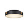 Rivet LED Flush Mount in Black / Antique Brass (16|42129BKAB)